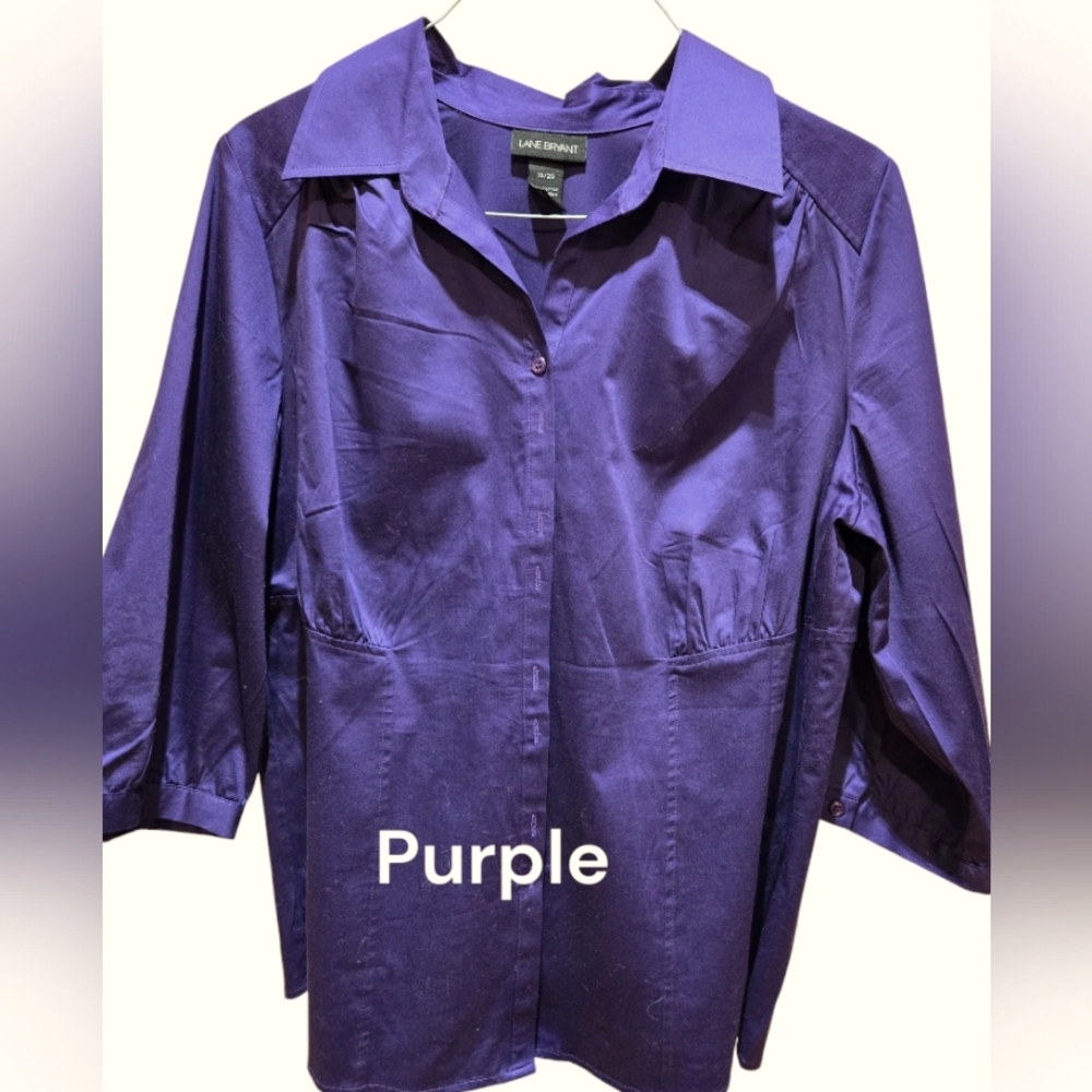 LaneBryant Buttoned Blouse 18/20 EUC
